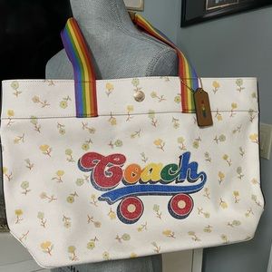 Coach Rainbow Skate Tote 18 x 12 x 6